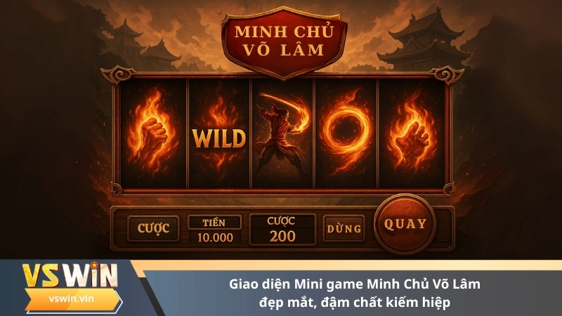 Giao diện Mini game Minh Chủ Võ Lâm đẹp mắt, đậm chất kiếm hiệp